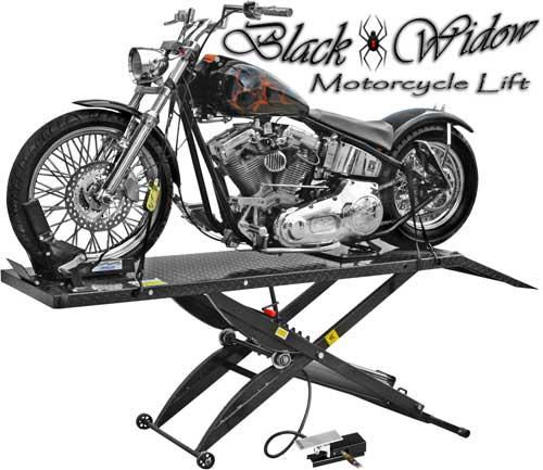 Rage Powersports Black Widow BW-1000A Motorcycle Lift Tables